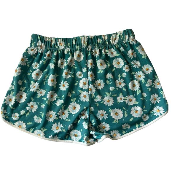 Love, Glam Girl Floral Elastic Waist Pull-On Knit Shorts L Large NWOT - Picture 4 of 6